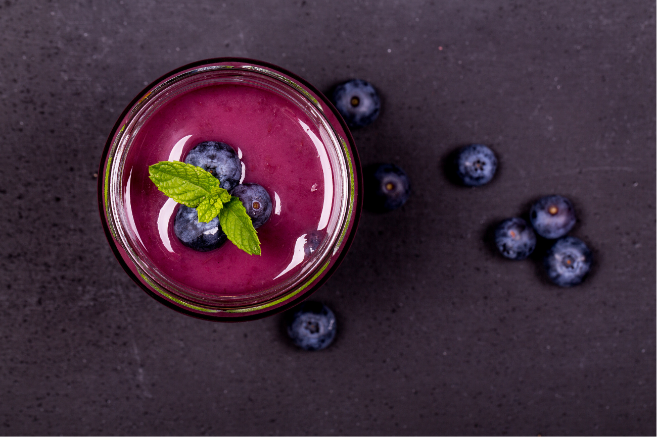 Kate Machado's cherry and blueberry HANAH smoothie