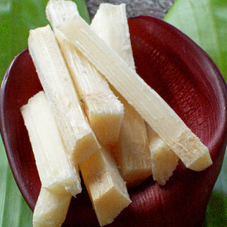 Pile of sugarcane pieces