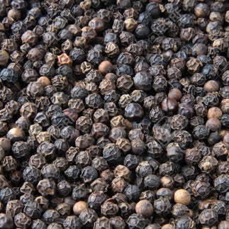 Close up of a pile of black pepper